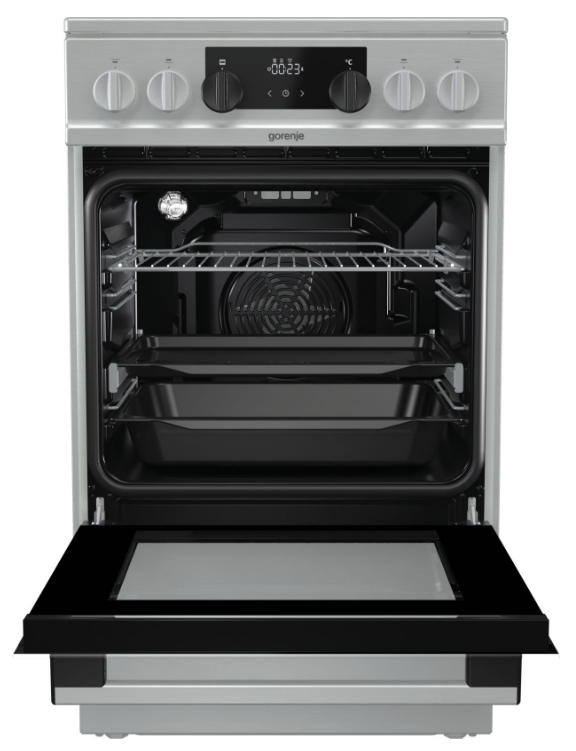 Gorenje EC5351XA cooker Freestanding cooker Electric Ceramic hob Stainless steel – image 2