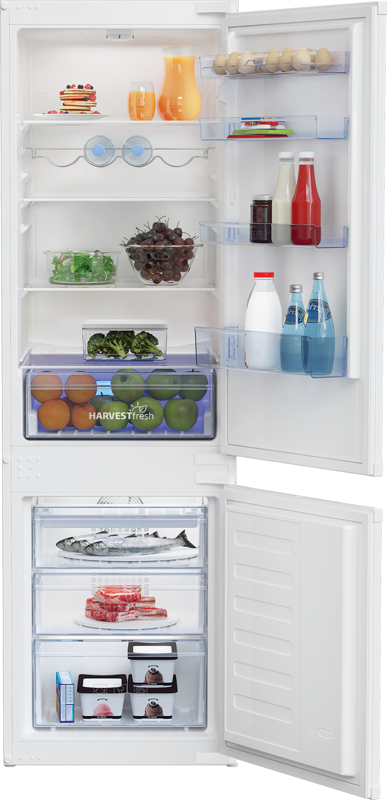 Beko BCFV7030 Integrated Frost Free Fridge Freezer with HarvestFresh™ – image 1