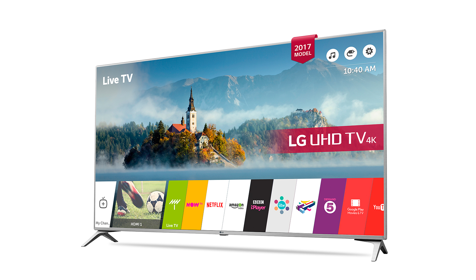 LG 49UJ651V TV 124.5 cm (49") 4K Ultra HD Smart TV Wi-Fi Black, Silver – image 2