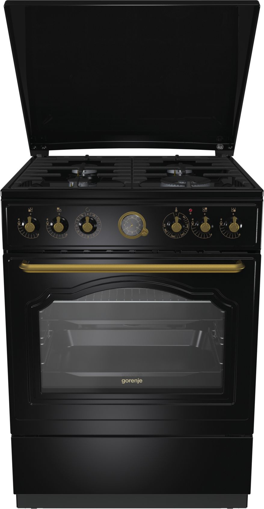 Gorenje K62CLB cooker Freestanding cooker Electric Gas Black – image 3