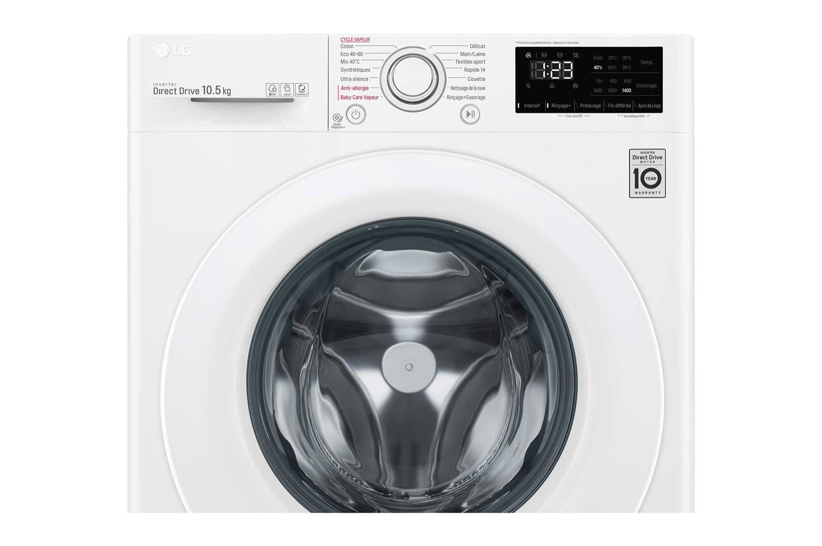 LG F14V33WHS washing machine Front-load – image 4