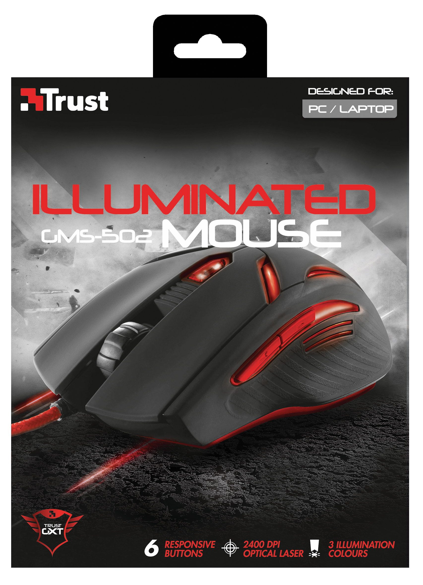 Trust GMS-502 mouse Gaming Right-hand USB Type-A Optical 2400 DPI – image 3