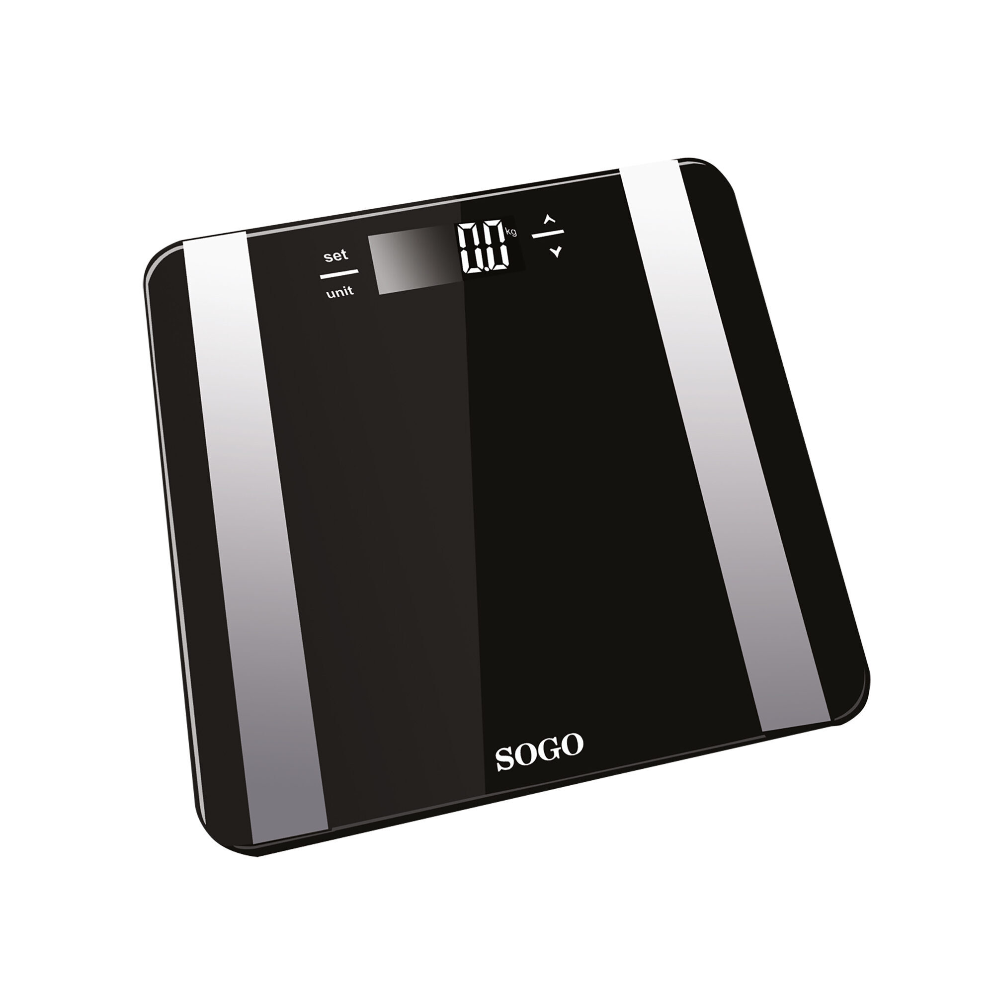 Sogo BAB-SS-3980 personal scale Square Black Electronic personal scale – image 1