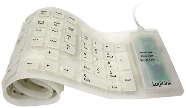 LogiLink ID0018 keyboard USB + PS/2 QWERTY White