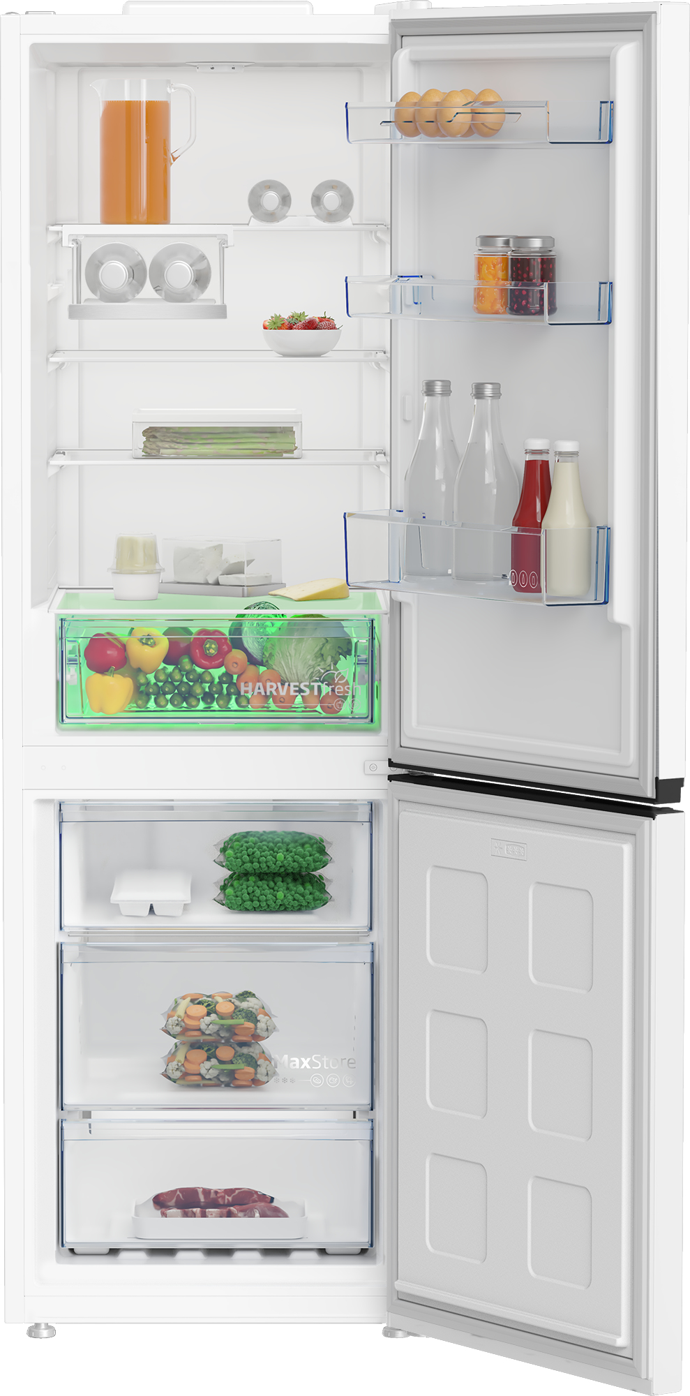 Beko CFB3G3686VW Freestanding Frost Free Fridge Freezer with HarvestFresh™ – image 3
