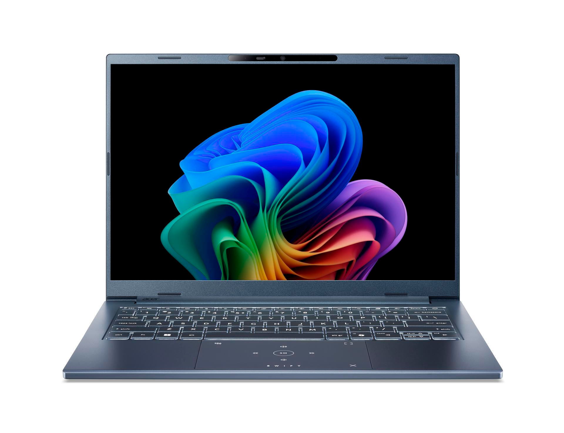 Acer Swift Go 14 AI NX.JNBEG.001 laptop Copilot+ PC Intel Core Ultra 7 256V 35.6 cm (14") WUXGA 16 GB LPDDR5-SDRAM 512 GB SSD Wi-Fi 7 (802.11be) Windows 11 Home Blue