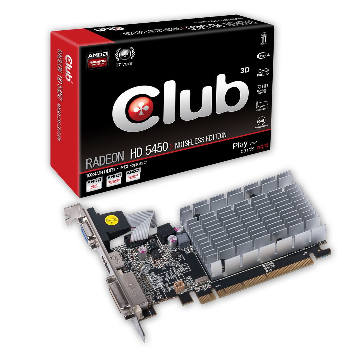 CLUB3D Radeon HD 5450 Noiseless Edition – image 1