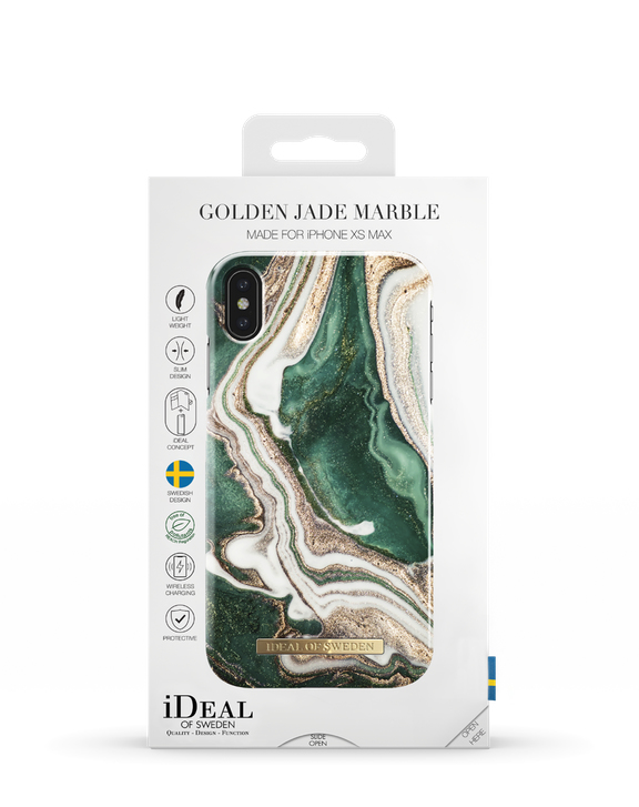 iDeal of Sweden Printed Case iPhone Xs Max Golden Jade Marble – image 5