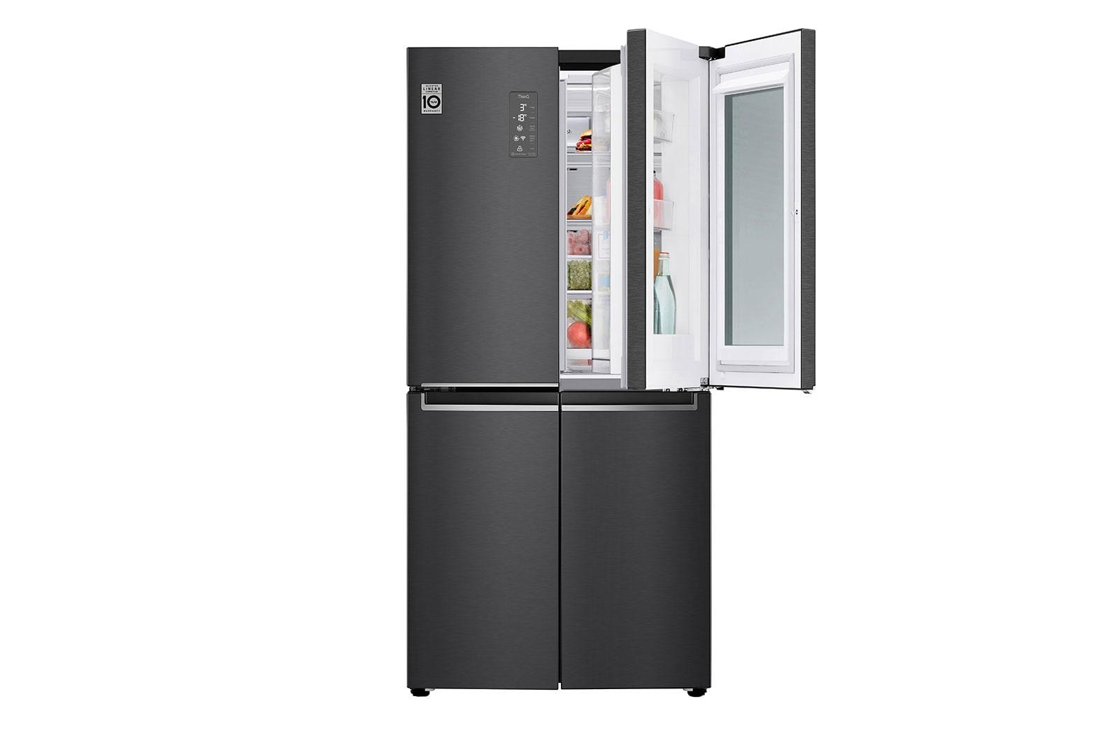 LG InstaView GMQ844MC5E side-by-side refrigerator Freestanding – image 3