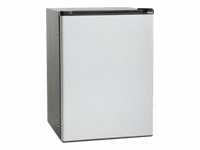 Haier HSB03BPG combi-fridge Freestanding Black, Silver
