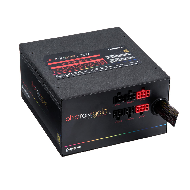 Chieftec Photon GOLD power supply unit 750 W 20+4 pin ATX PS/2 Black image 2