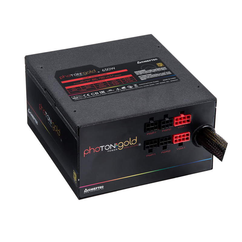 Chieftec Photon GOLD power supply unit 650 W 20+4 pin ATX PS/2 Black image 2