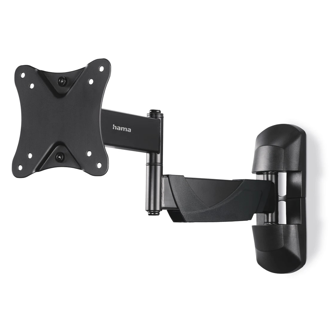 Soporte TV - Hama 220825, 10"-26", Giratorio, 66 cm, VESA 100x100, Hasta 25 kg, Negro