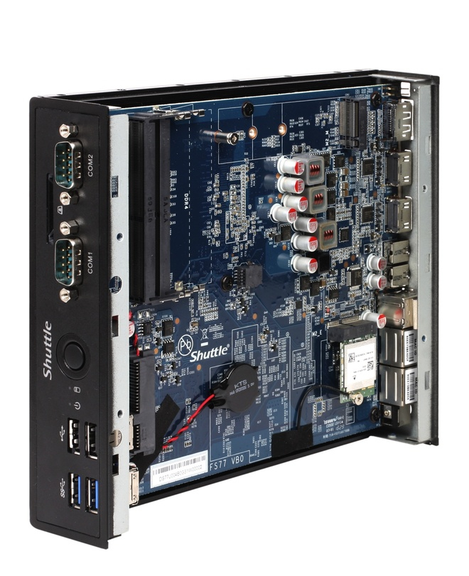 Shuttle XPC slim DS77U Intel® Celeron® 3865U 4 GB DDR4-SDRAM 120 GB SSD Windows 10 IoT Enterprise Nettop Mini PC Black image 5