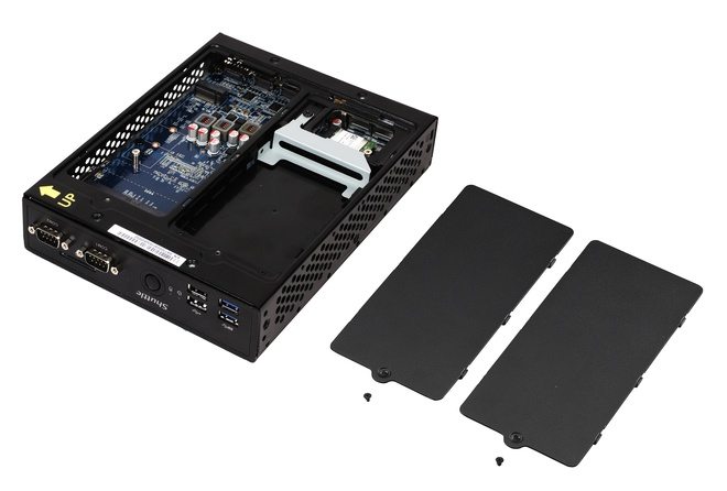 Shuttle XPC slim DS77U Intel® Celeron® 3865U 4 GB DDR4-SDRAM 120 GB SSD Windows 10 IoT Enterprise Nettop Mini PC Black image 7