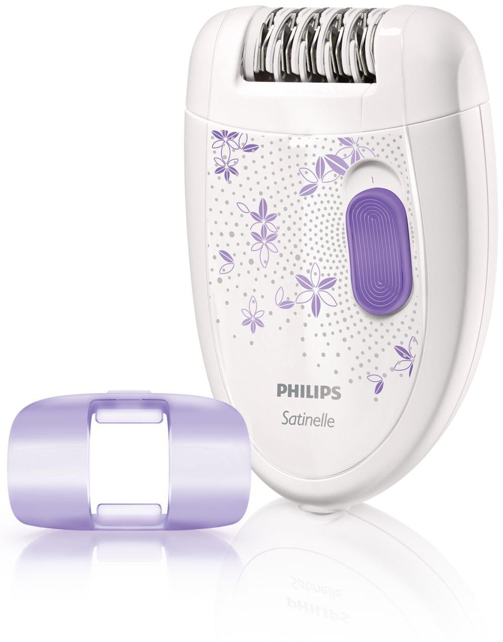 Philips Satinelle HP6421/31 epilator 20 tweezers Violet, White