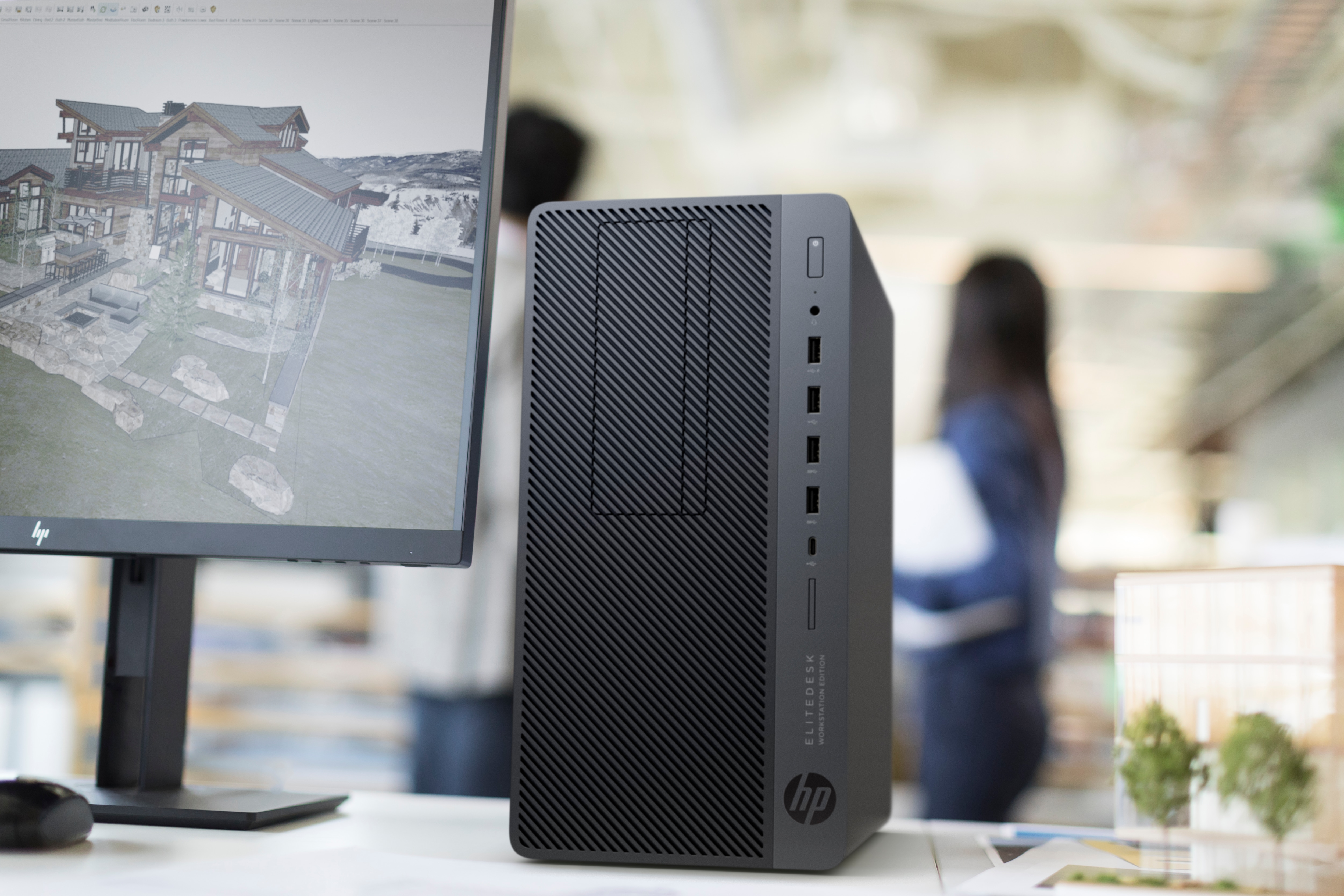 HP EliteDesk 705 G4 AMD Ryzen™ 5 PRO 2600 16 GB DDR4-SDRAM 256 GB SSD AMD Radeon RX 550 Windows 10 Pro Micro Tower Workstation Black image 8