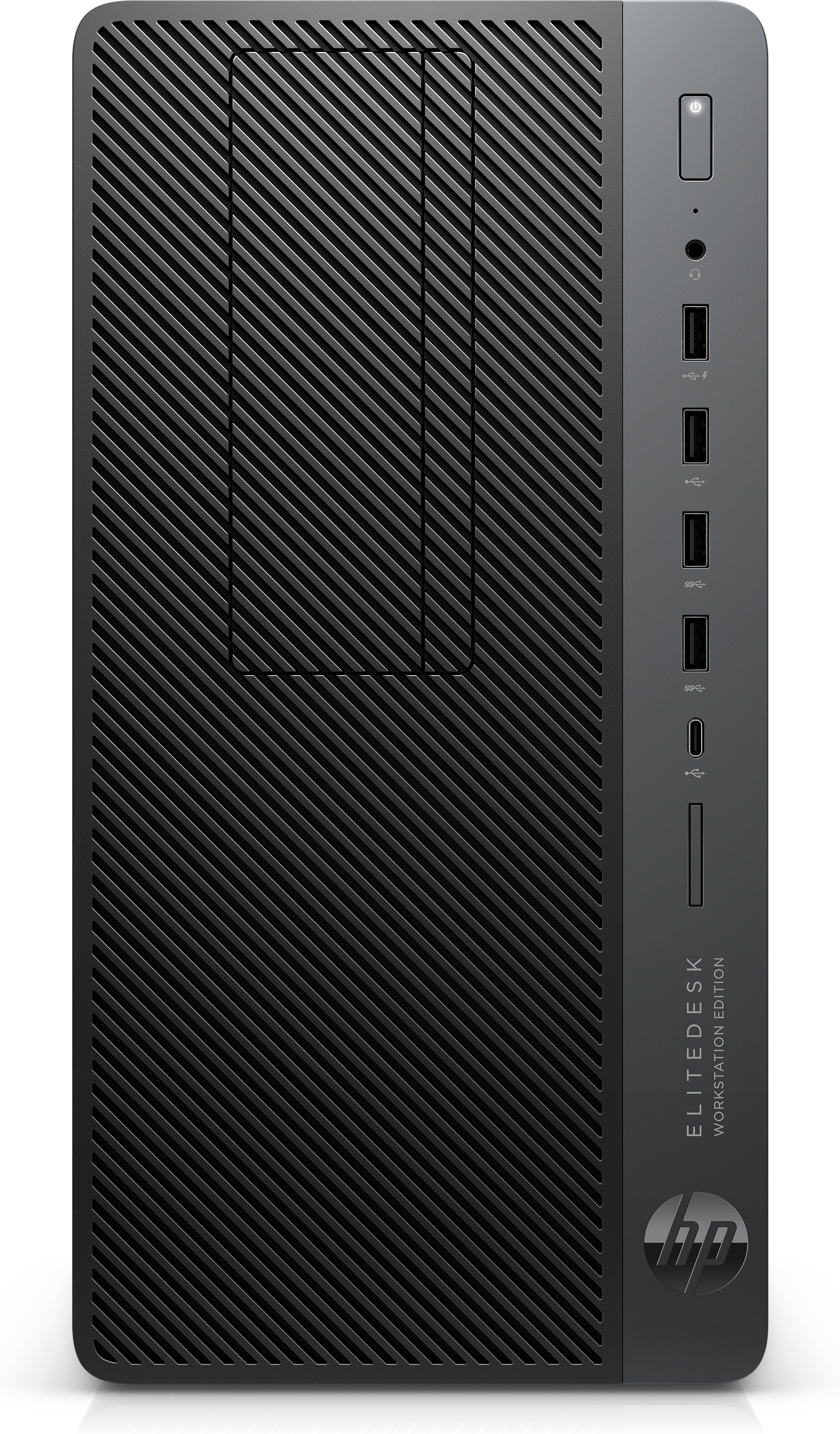 HP EliteDesk 705 G4 AMD Ryzen™ 7 PRO 2700X 32 GB DDR4-SDRAM 512 GB SSD NVIDIA® GeForce® GTX 1060 Windows 10 Pro Micro Tower Workstation Black image 1