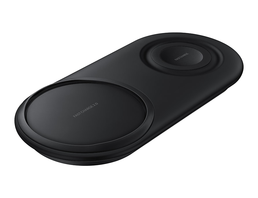 صورة شاحن لاسلكي سريع Samsung EP-P5200TBEGGB USB، 10 فولت، 1.2 متر، أسود
