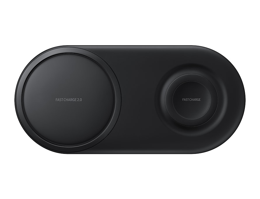 صورة شاحن لاسلكي سريع Samsung EP-P5200TBEGGB USB، 10 فولت، 1.2 متر، أسود