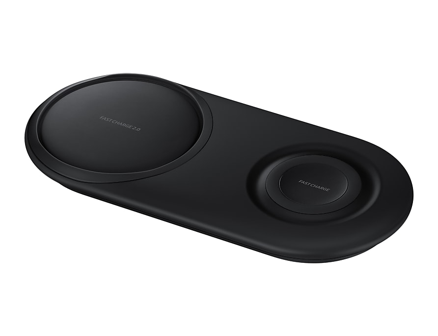 صورة شاحن لاسلكي سريع Samsung EP-P5200TBEGGB USB، 10 فولت، 1.2 متر، أسود