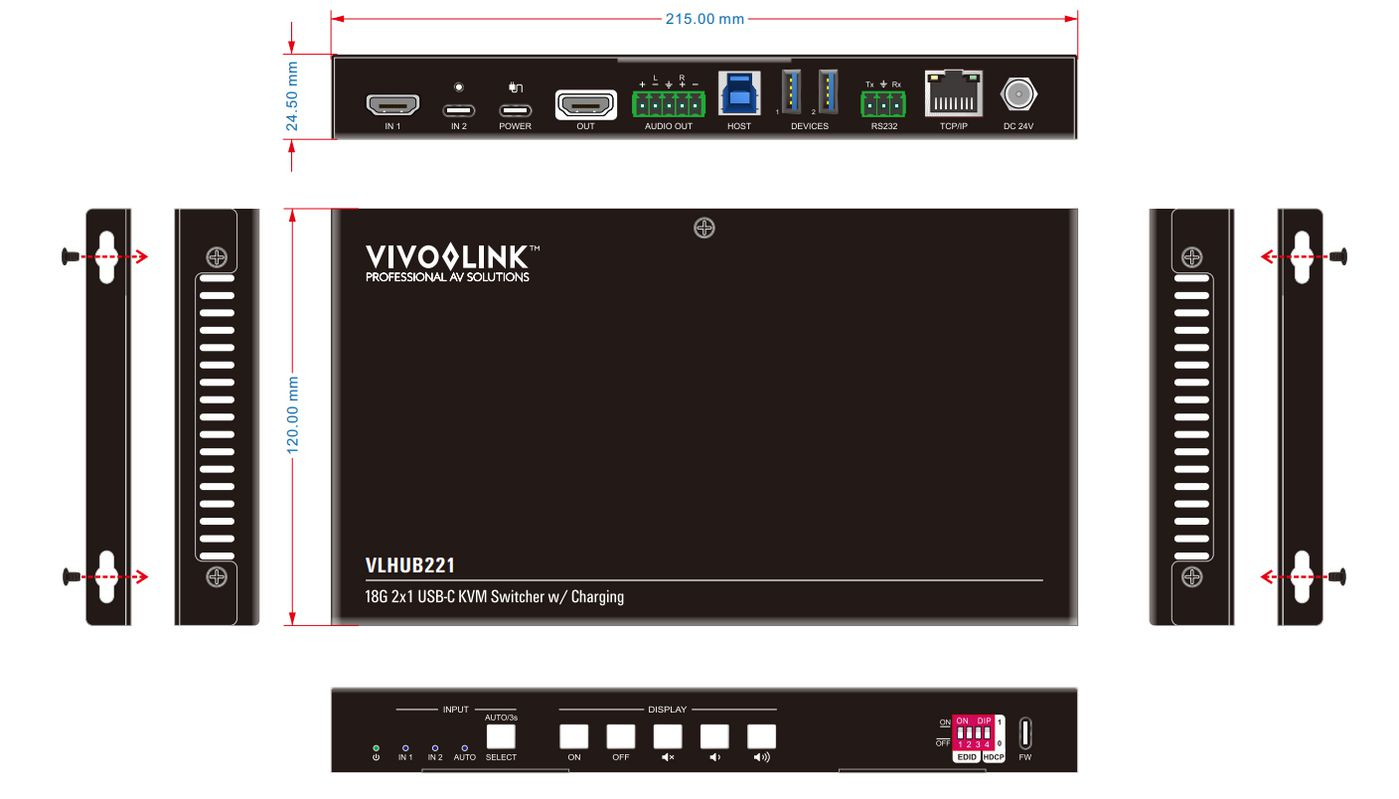 Vivolink VLHUB221 USB graphics adapter – image 8
