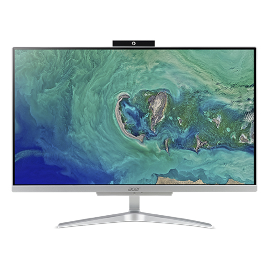 Acer Aspire C24-865 Intel® Core™ i5 i5-8250U 60.5 cm (23.8″) 1920 x 1080 pixels All-in-One PC 8 GB DDR4-SDRAM 2.25 TB HDD+SSD Windows 10 Home Wi-Fi 5 (802.11ac) Silver image 1