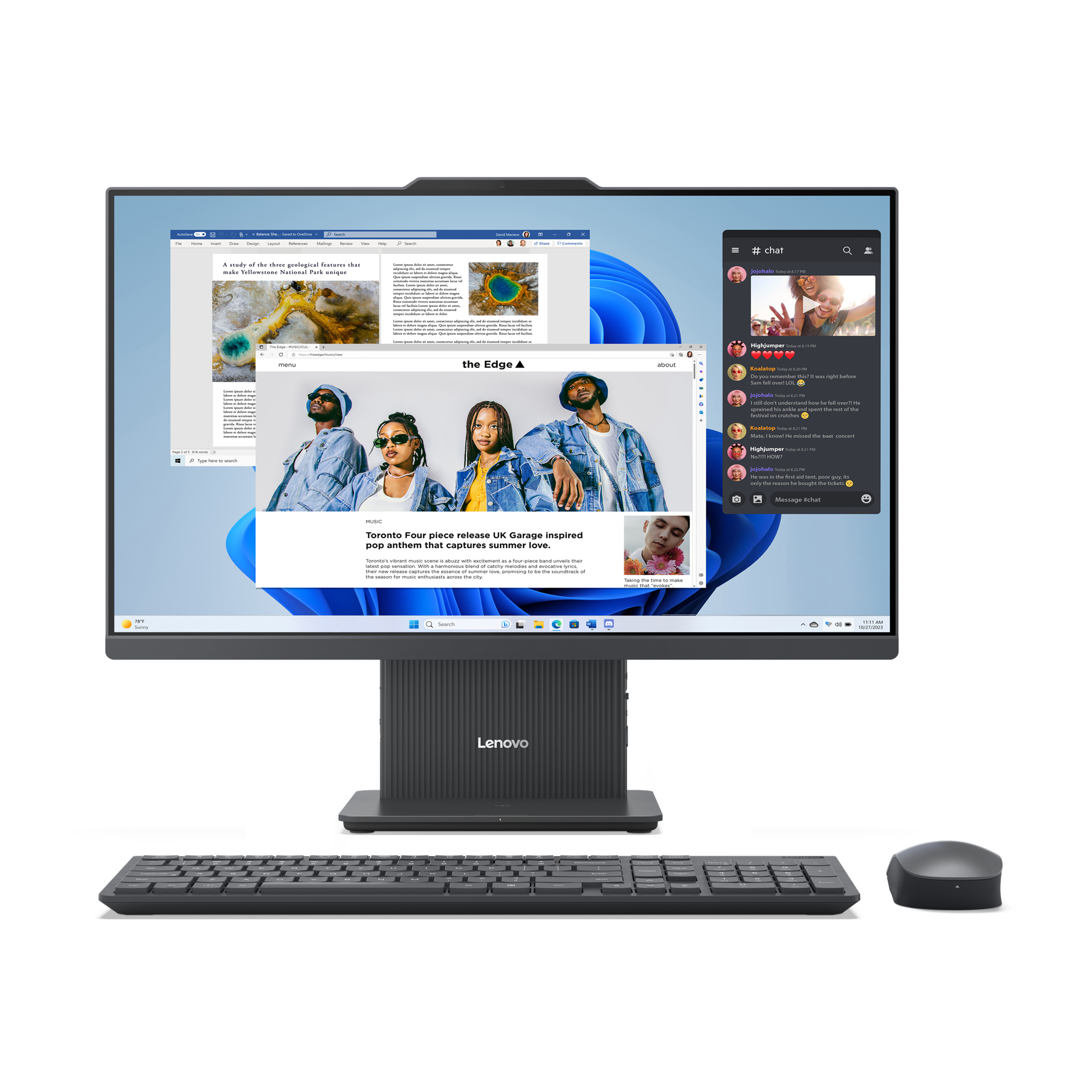 Lenovo IdeaCentre AIO 24ARR9 AMD Ryzen™ 5 7533HS 60.5 cm (23.8″) 1920 x 1080 pixels All-in-One PC 16 GB DDR5-SDRAM 512 GB SSD Windows 11 Home Wi-Fi 6 (802.11ax) Grey image 2