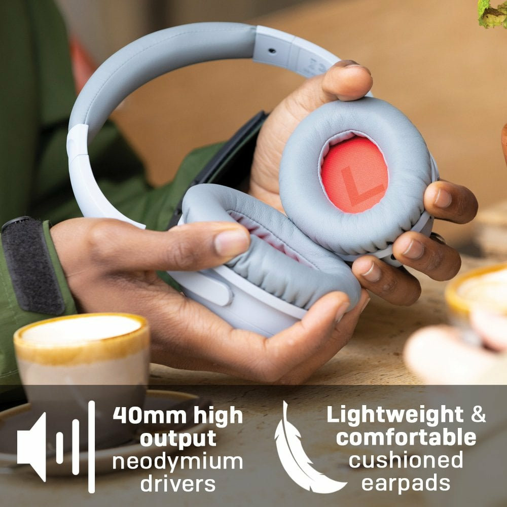 Lindy BNX-60 Wireless Active Noise Cancelling Headphones with aptX, Cool Grey – image 5