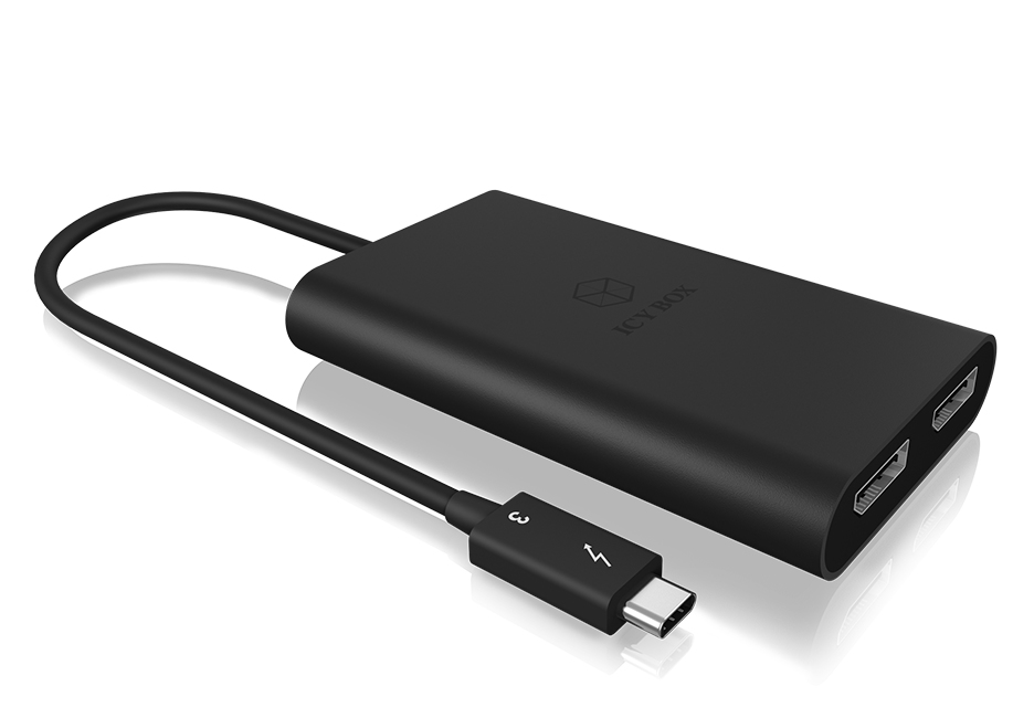 ICY BOX IB-SPL1025-TB3 2x DisplayPort – image 2