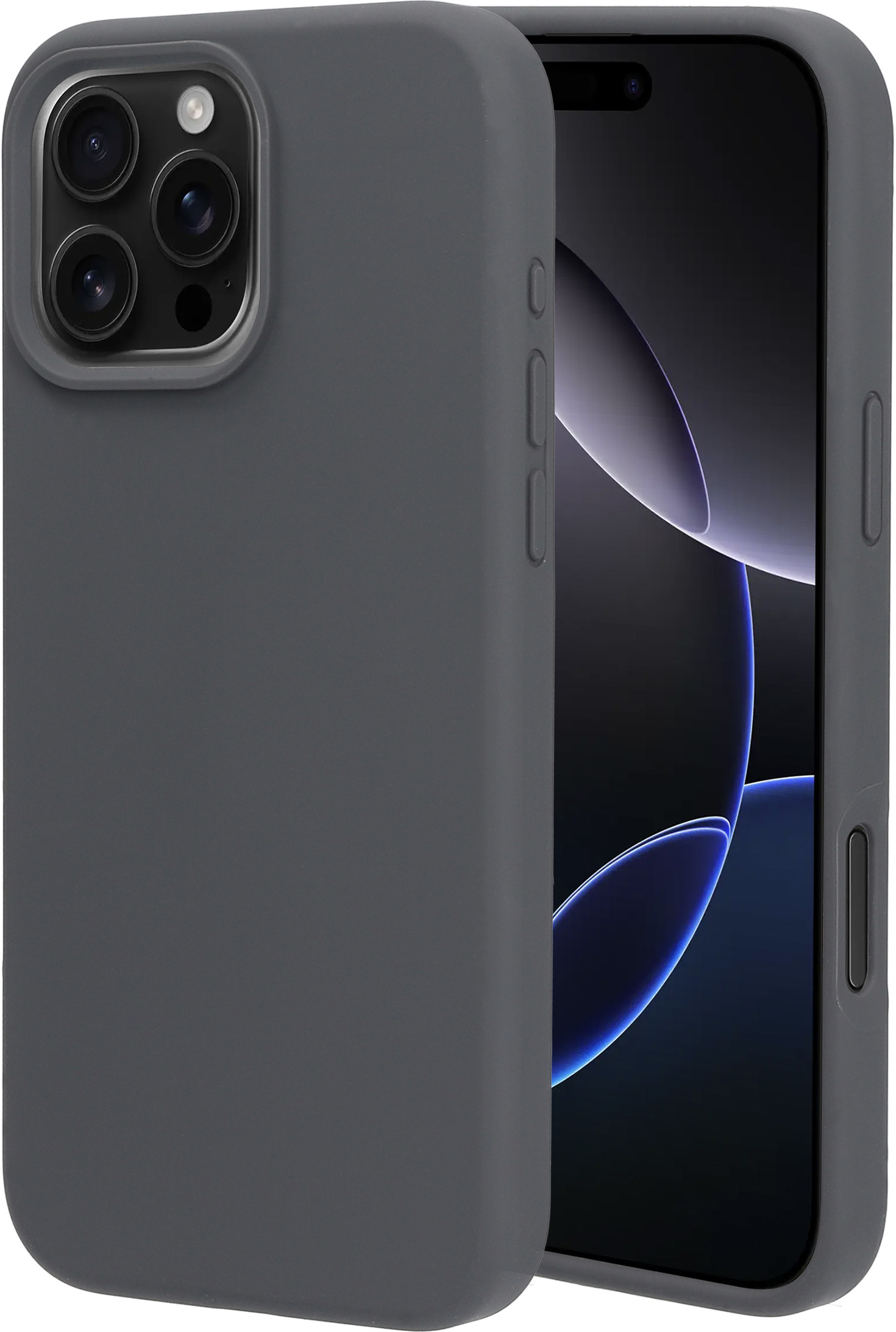 Mobiparts Silicone Cover Apple iPhone 16 Pro Max Urban Grey – image 1