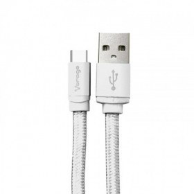 Cable Vorago Cab-123 Usb-Tipo C 1 Metro Carga Rapida Blanco CAB-123-WH - CAB-123-WH