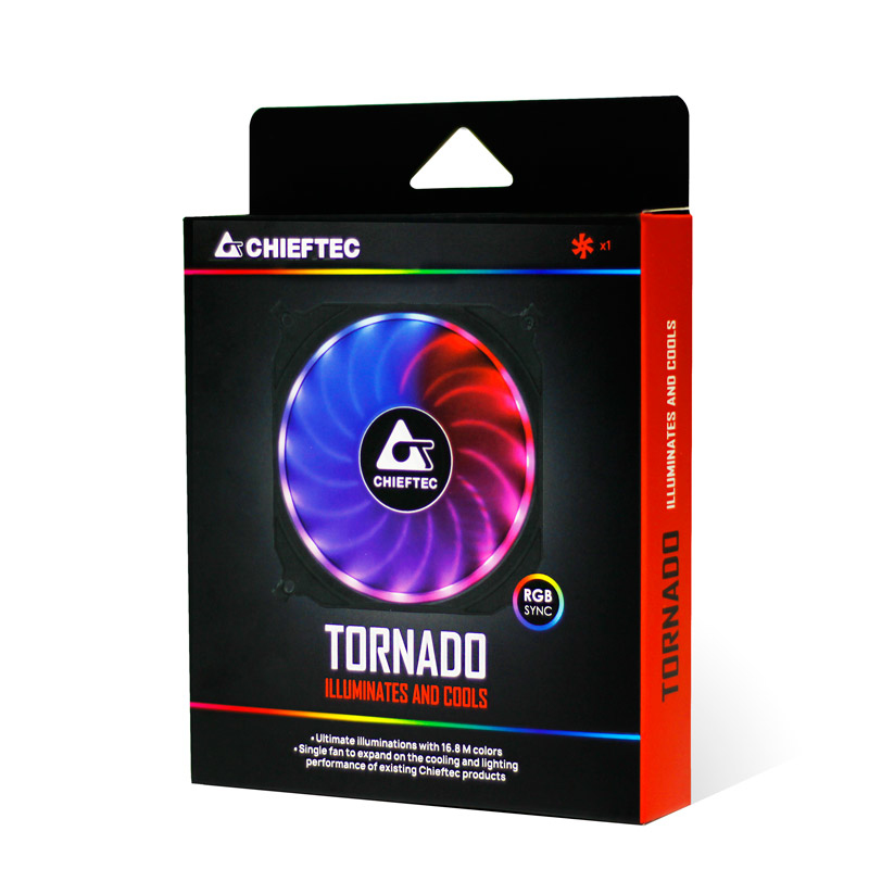 Chieftec CF-1225RGB computer cooling system Computer case Fan – image 6