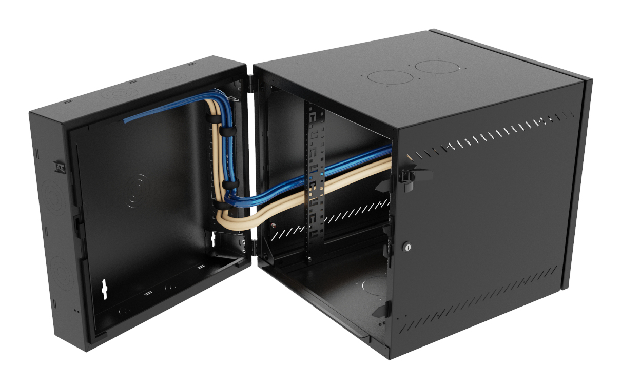 Vertiv VR Rack GL24WMCMM-B-SH-00-CM rack cabinet 12U Wall mounted rack Black – image 4