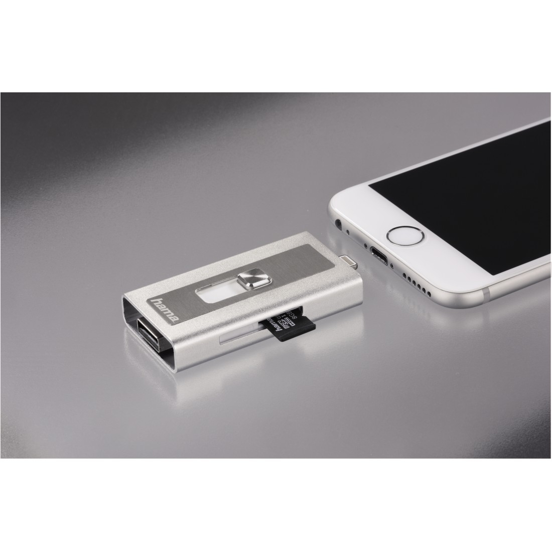 Hama MoveData card reader USB 2.0/Lightning Silver – image 6