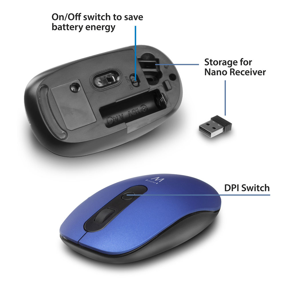 Ewent EW3228 mouse Office Ambidextrous RF Wireless Optical 1200 DPI – image 5