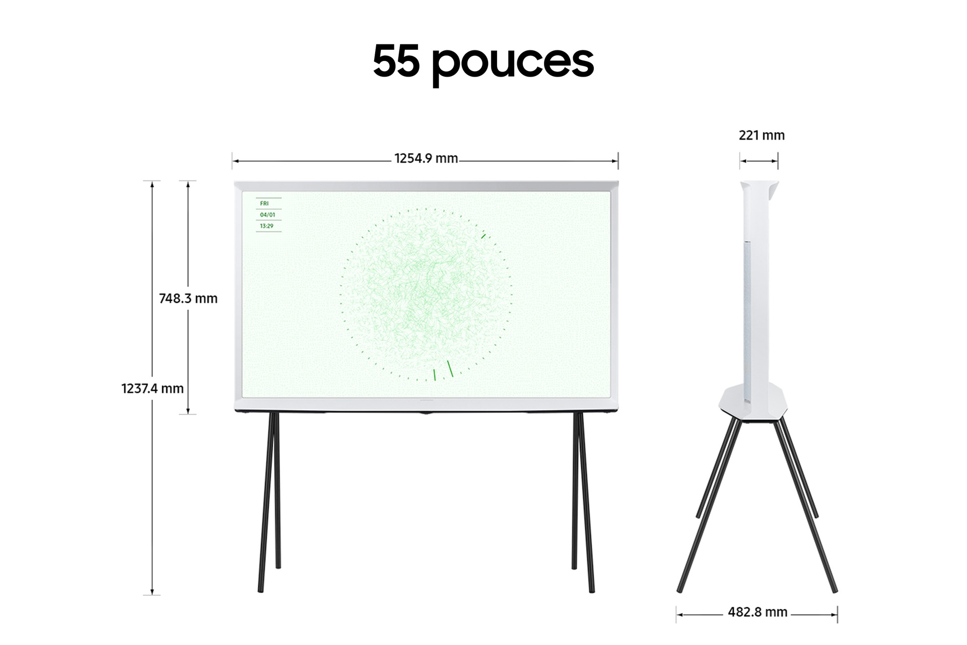TV QLED SAMSUNG The Serif TQ55LS01D Blanc 2024 — photo 3
