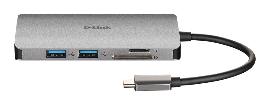 D-Link 8-in-1 USB-C Hub with HDMI/Ethernet/Card Reader/Power Delivery – image 3