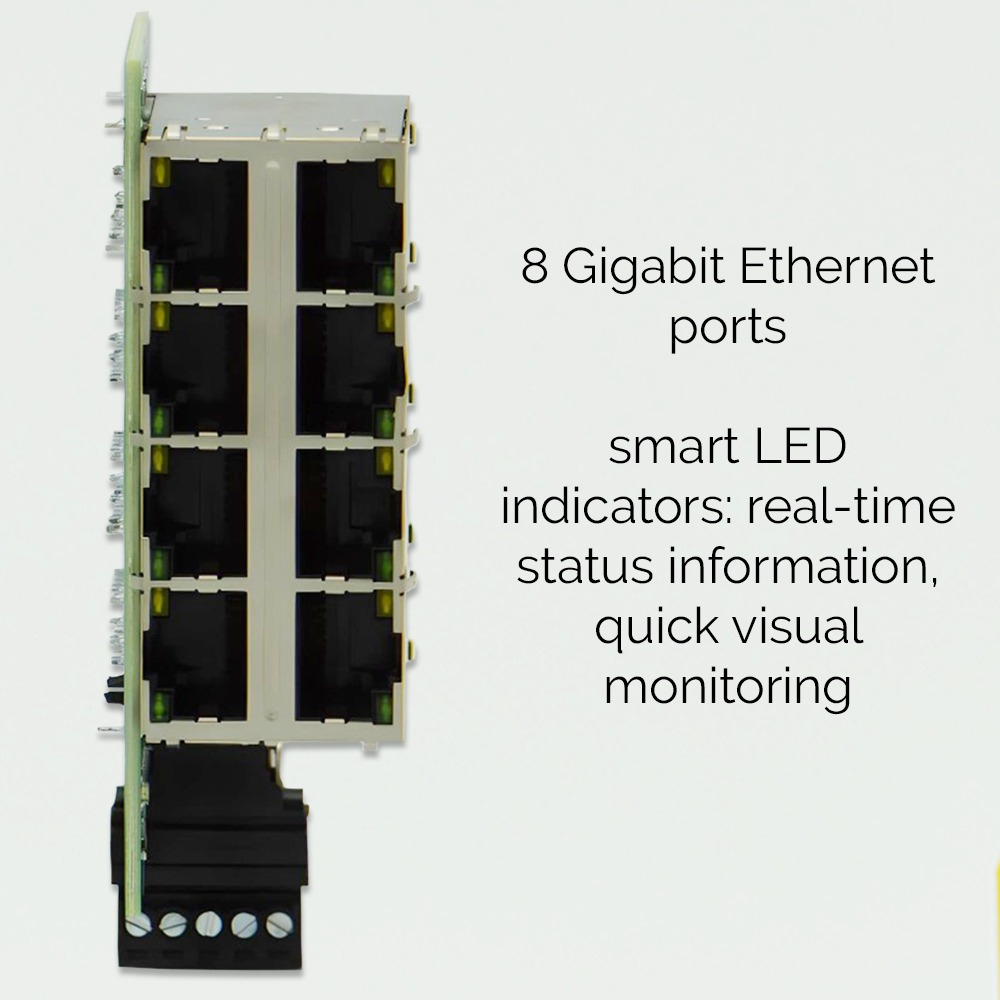Brainboxes Embedded Industrial 8 Port Gigabit Ethernet Switch – image 5