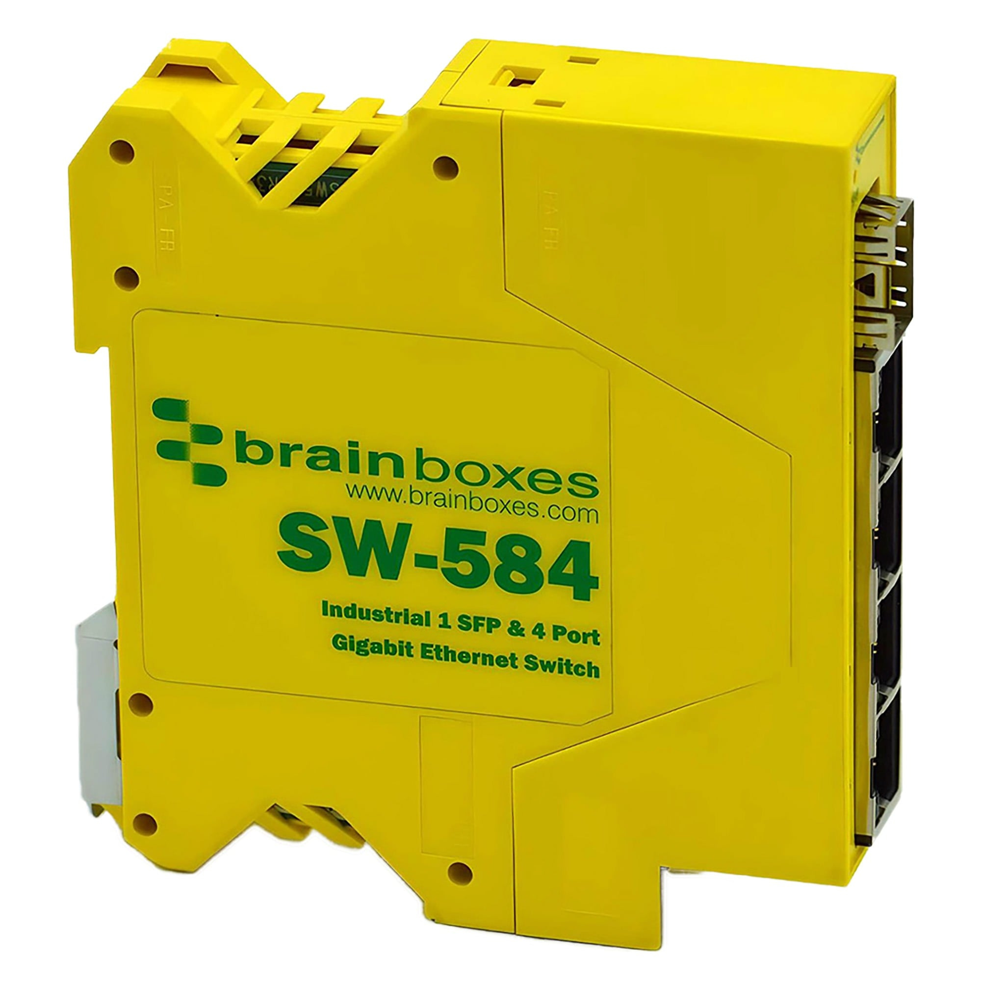 Brainboxes Industrial 1 SFP & 4 Port Gigabit Ethernet Switch – image 1