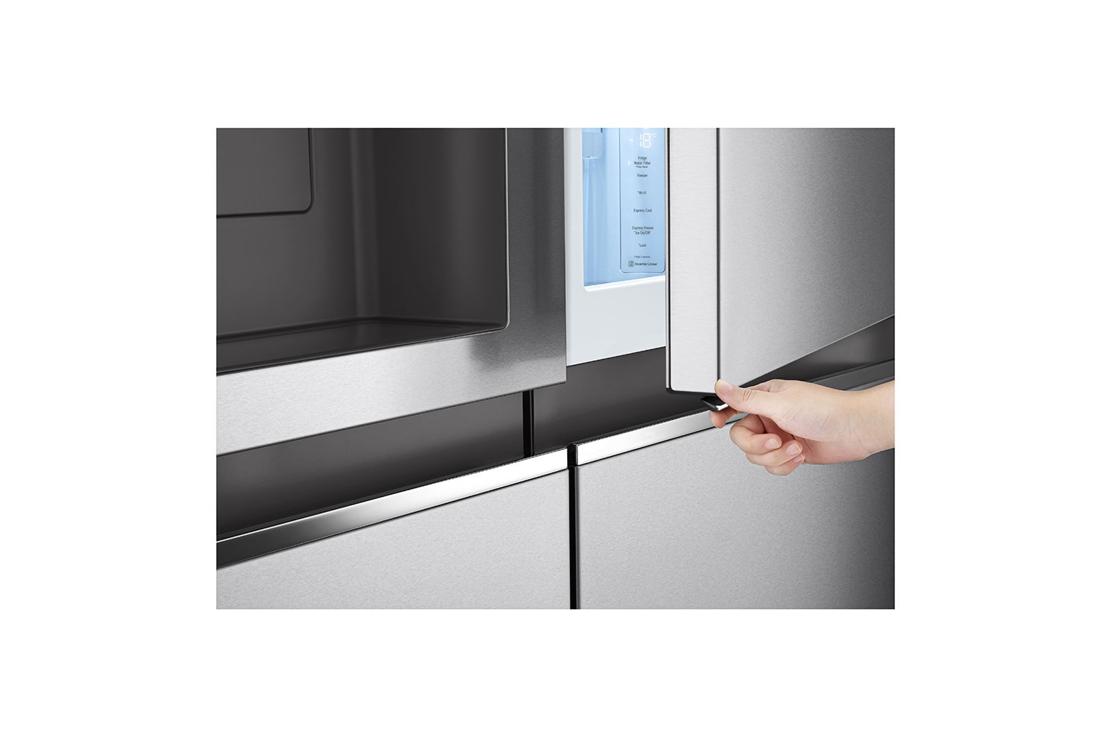 LG GSJV80BSLF side-by-side refrigerator Freestanding – image 8