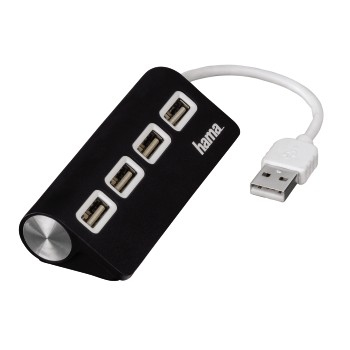 Hama 00012177 interface hub 480 Mbit/s Black