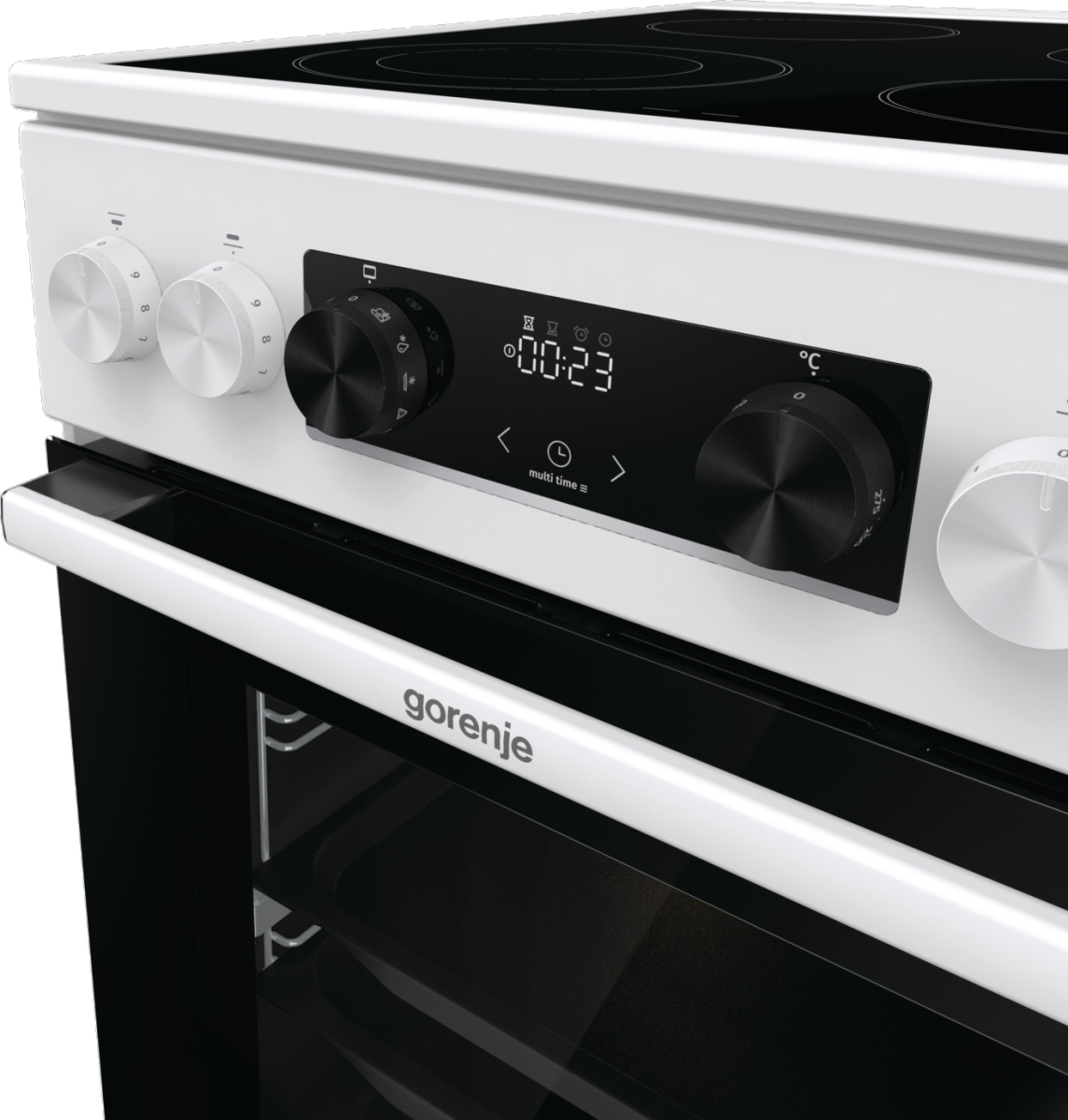 Gorenje GECS5C70WA Freestanding cooker Electric Ceramic hob White – image 9
