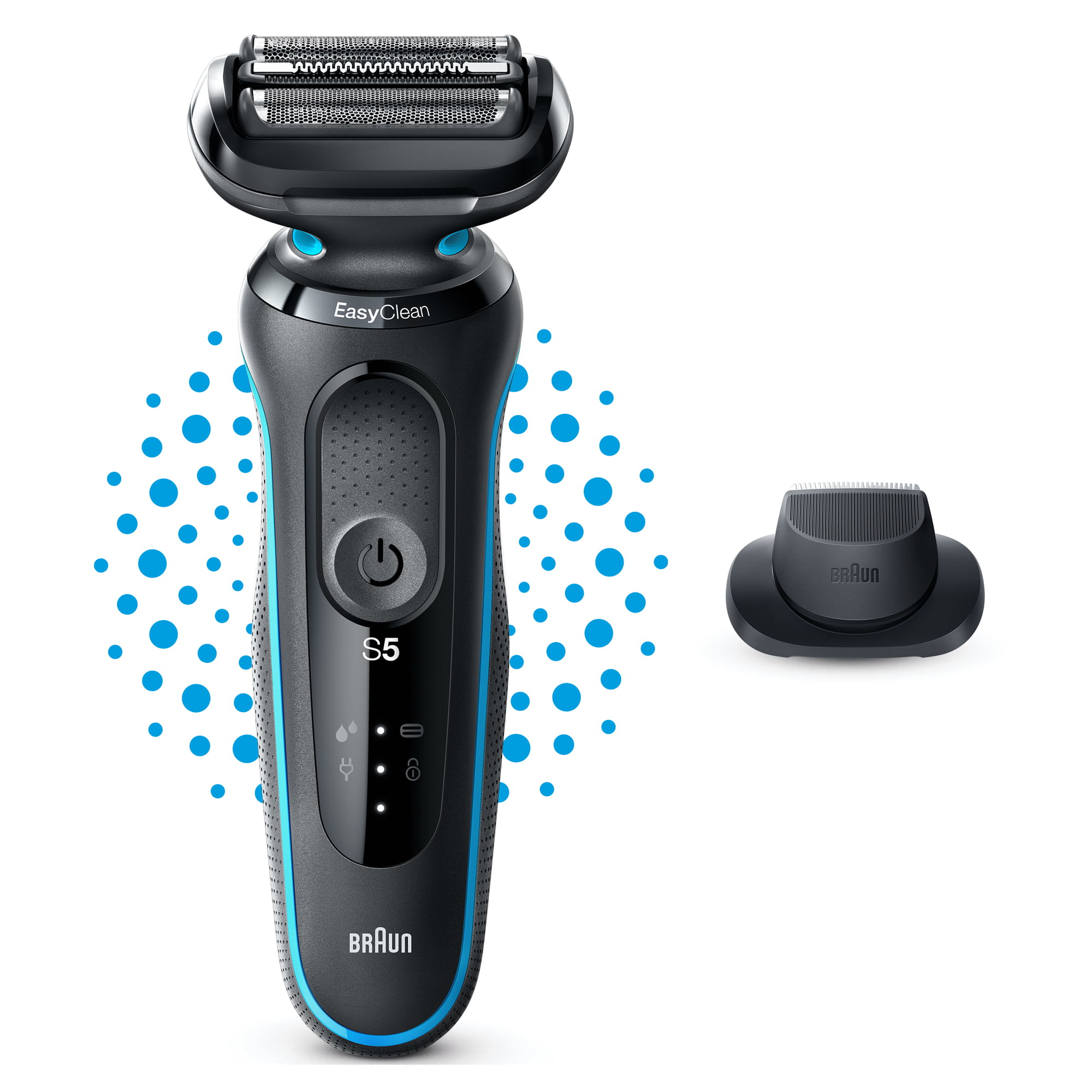Braun Series 5 51-M1200s men's shaver Foil shaver Trimmer Black, Blue – image 2