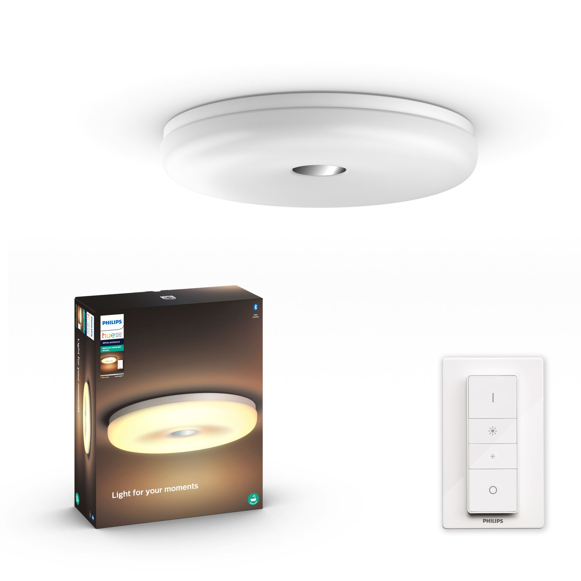 Philips by Signify Philips Hue White ambience Struana Bathroom ceiling light – image 5
