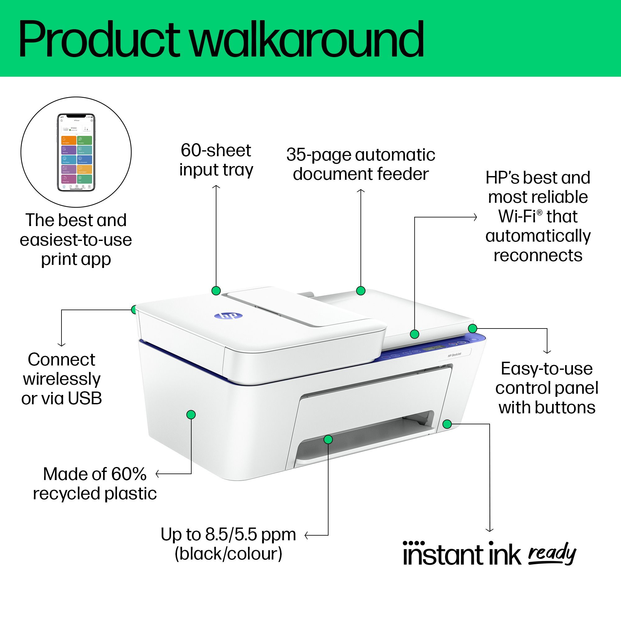 HP DeskJet 4230e All-in-One Printer – image 5