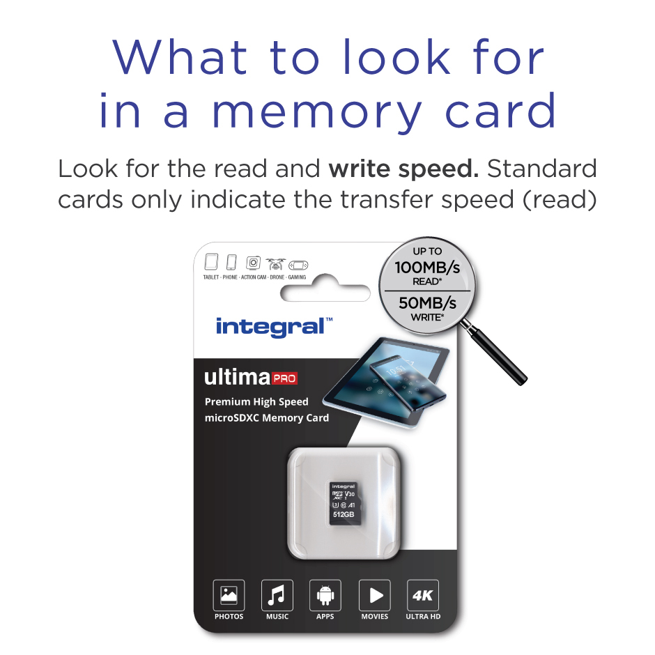 Integral 512GB MICRO SDXC UHS-1 U3 CL10 V30 A1 UP TO 100MBS READ 50MBS WRITE – image 4