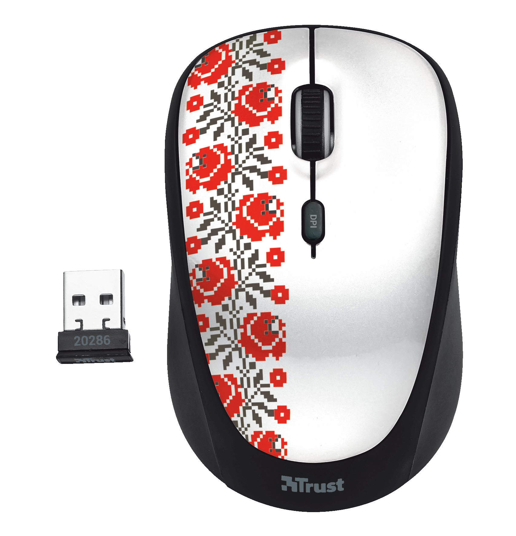 Trust 20286 mouse Travel Ambidextrous RF Wireless Optical 1600 DPI – image 2