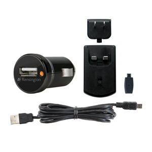 Kensington K39254 Mobile phone, MP3 Black AC, Cigar lighter Auto, Indoor