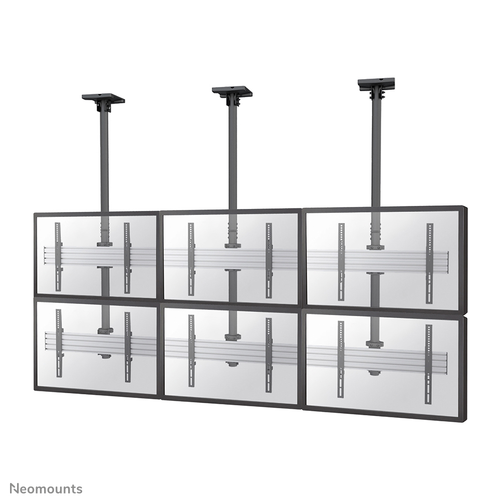 Neomounts NMPRO-C32 - Bracket - fixed - for 3x2 video wall - black - screen size: 32"-55" - ceiling mountable